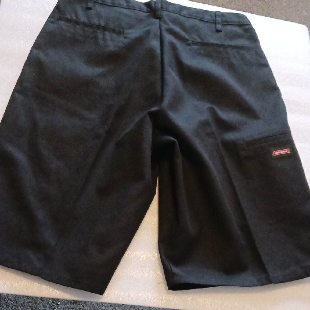 ****Dickies Black Men's Flat Front Work Shorts Size 34 X 13 - Picture 4 of 6